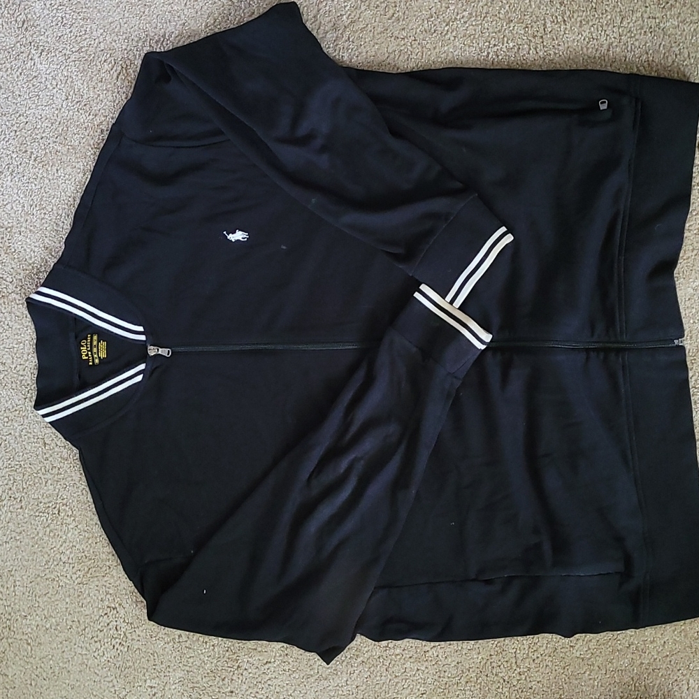 2XB black Polo zip up